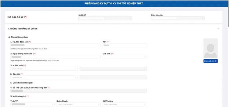 Cách đăng ký thi tốt nghiệp THPT 2025 cho thí sinh tự do: Đừng bỏ lỡ! 4 Nhap thong tin theo quy dinh