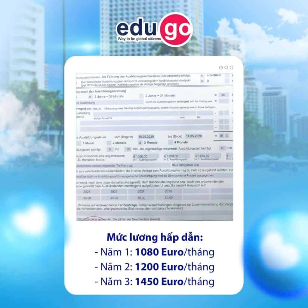 Học viên EduGo nhận hợp đồng ngành Xây dựng với mức lương lên đến 43 triệu đồng/tháng 2 muc luong
