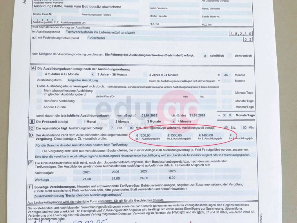 Học viên EduGo nhận hợp đồng du học nghề Đức nhóm ngành Thực phẩm với mức lương hấp dẫn 2 so 1