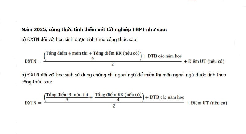 Bao nhiêu điểm là đậu tốt nghiệp THPT năm 2025? Cách tính điểm chính xác 1 cach-tinh-diem-thi-tot-nghiep-thpt-nam-2025