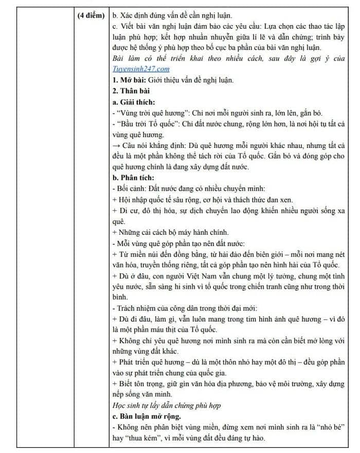 Gợi ý đáp án thi tốt nghiệp THPT môn Ngữ văn năm 2025 5 3