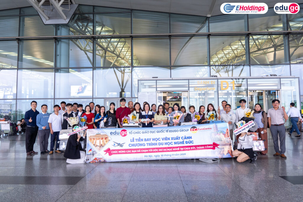 Sân bay nội bài thất thủ - Đội quân EduGo xuất cảnh thành công, chinh phục giấc mơ Đức 2 tien bay 10 11