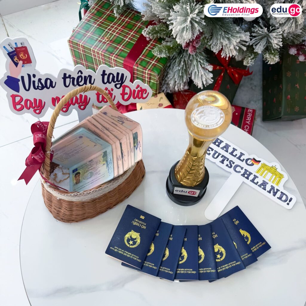 "Bão Visa" nối tiếp "Bão hợp đồng" - 16 Visa du học Đức đồng loạt đổ bộ nhà EduGo 3 visa 3